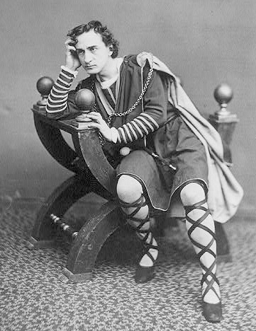 Hamlet, as portrayed by Edwin Booth (c. 1870)